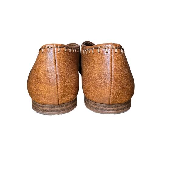 Zodiac Yani Slip On D’orsay Sandals Comfort Slides Brown Faux Leather Size 6 M - Picture 6 of 8